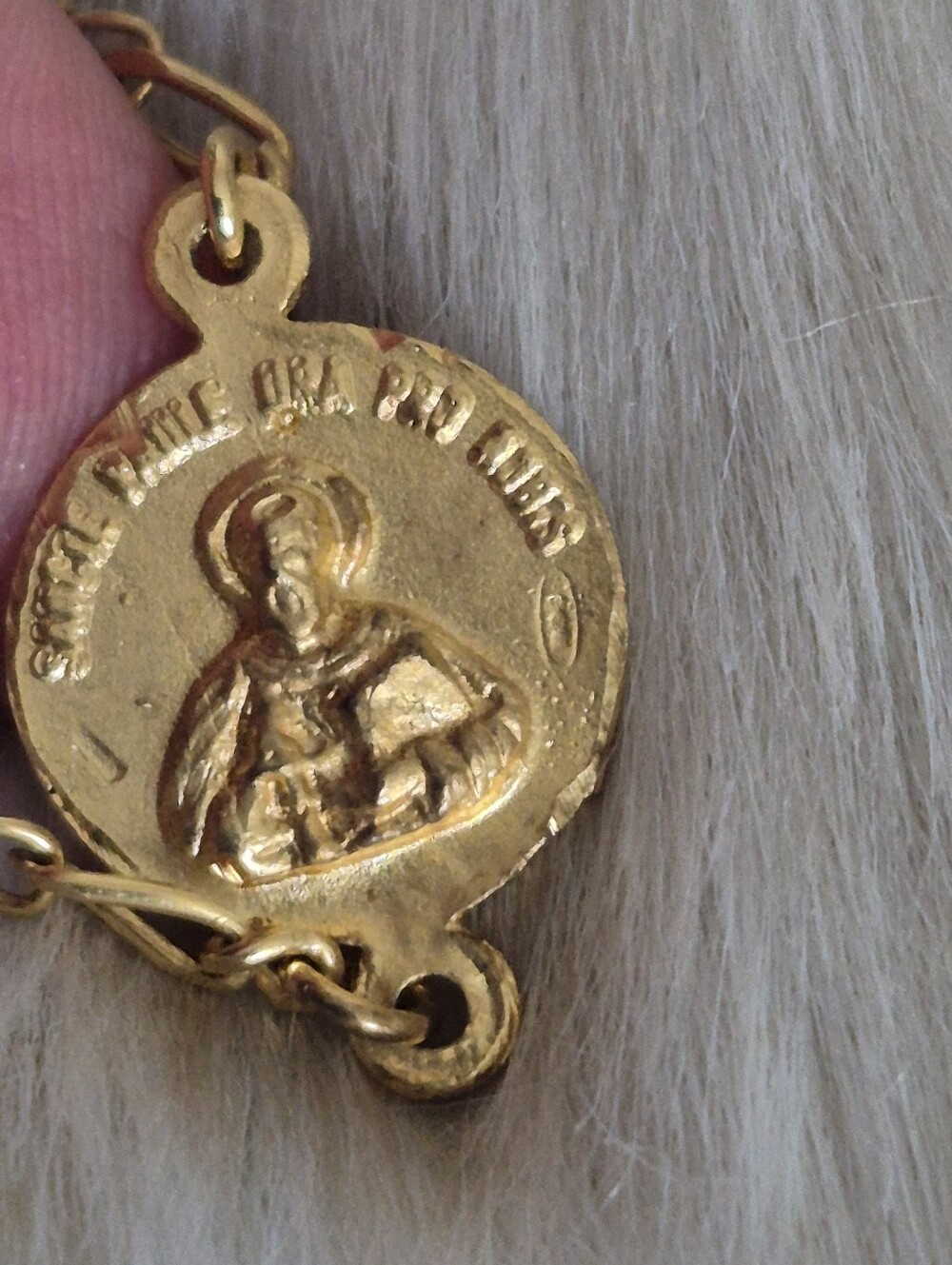 🌙 Italian Gold 800 Silver Vermeil & Swarovski Crystal Rosary Vicenza VI 275 NOS - Picture 12 of 16